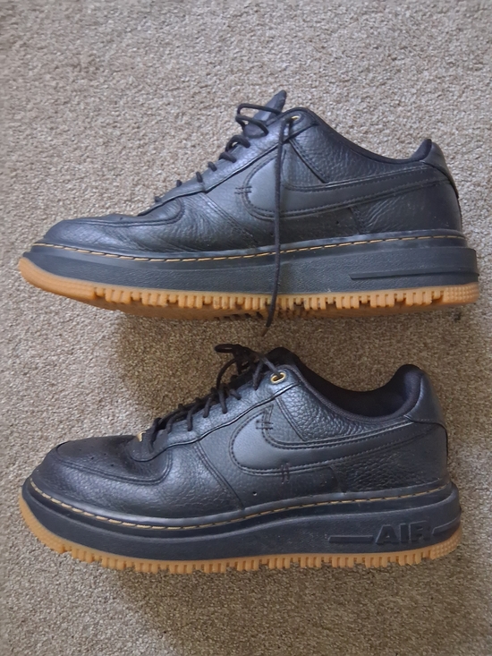 Nike Other - Nike Men’s Black Leather Sneakers with Gum Sole Make Offer!!!!!!